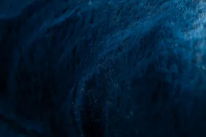 Protišmykový koberec POSH kruh Shaggy navy granát, plyš