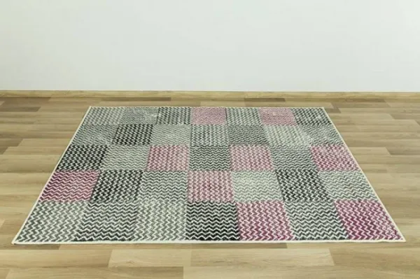 Koberec LUNA 503568/56935 Patchwork fialový