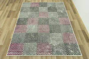 Koberec LUNA 503568/56935 Patchwork fialový