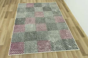 Koberec LUNA 503568/56935 Patchwork fialový