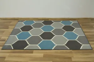 Koberec LUNA 503833/95812 modrý / sivý