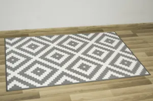Koberec Romby sivý