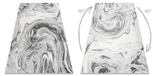 Koberec LIRA E1686 Abstrakcia, štrukturálny, glamour - sivý