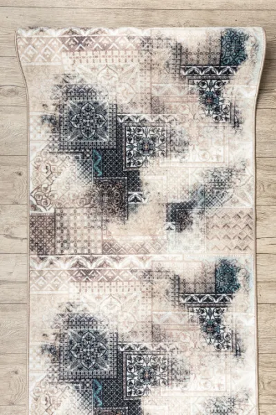 Protišmykový behúň PATCHWORK vintage béžový