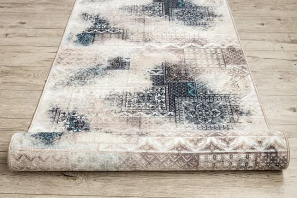 Protišmykový behúň PATCHWORK vintage béžový