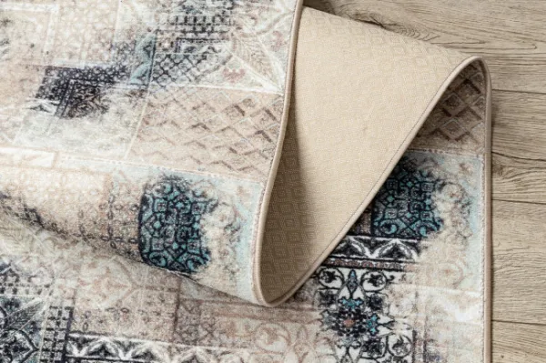 Protišmykový behúň PATCHWORK vintage béžový