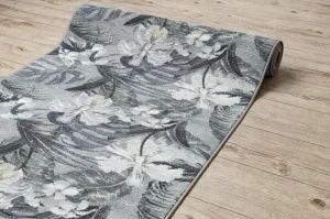 Protišmykový behúň MONSTERA Listy sivý
