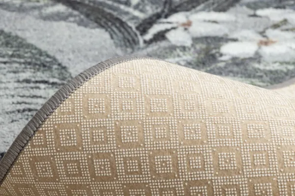 Protišmykový behúň MONSTERA Listy sivý