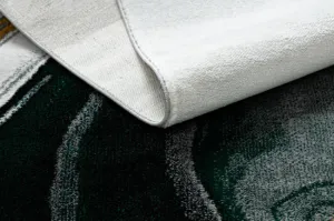 Koberec EMERALD exkluzívny 1017 glamour, styl marmur fľaškovo zelený / zlatý
