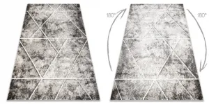Koberec MATEO 8031/944 geometrický, trojuholníky - štrukturálny sivý / béžový