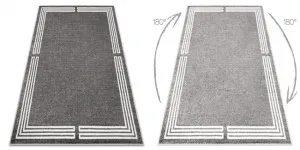Koberec MATEO 8034/644 ramka - štrukturálny sivý