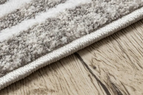 Koberec MATEO 8033/944 grécky, ramka - štrukturálny sivý / béžový