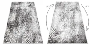Koberec MATEO 8035/644 palmové listy - štrukturálny sivý