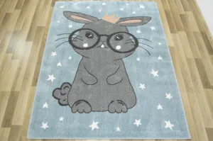 Detský koberec Lima 9377C tyrkysový/sivý