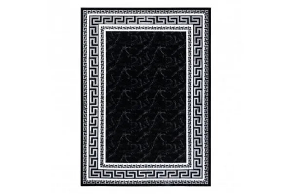 Koberec GLOSS 2813 87 styl, greek - čierny, sivý