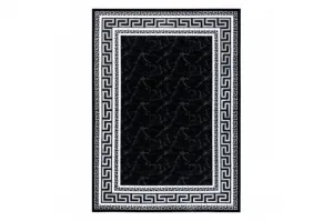 Koberec GLOSS 2813 87 styl, greek - čierny, sivý