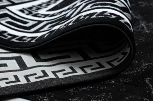 Koberec GLOSS 2813 87 styl, greek - čierny, sivý