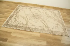 Koberec Allora Plus 8164A Marmur Ornament béžový / krémový