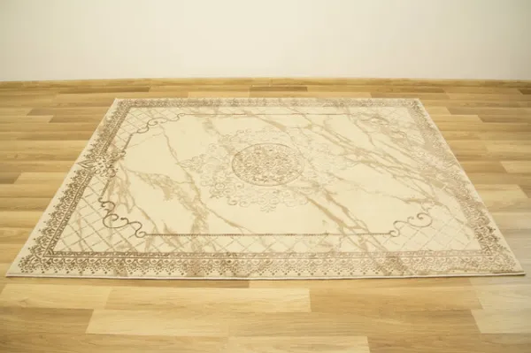 Koberec Allora Plus 8164A Marmur Ornament béžový / krémový