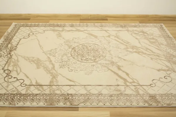 Koberec Allora Plus 8164A Marmur Ornament béžový / krémový