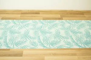 Kúpelňová penová Softy-tex 849 Palmové listy zelená / mätová