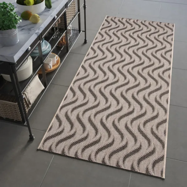 Behúň Floorlux 20586 strieborný / čierny