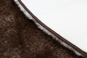 Koberec LAPIN Shaggy slonia kosť/čokoláda protišmykový