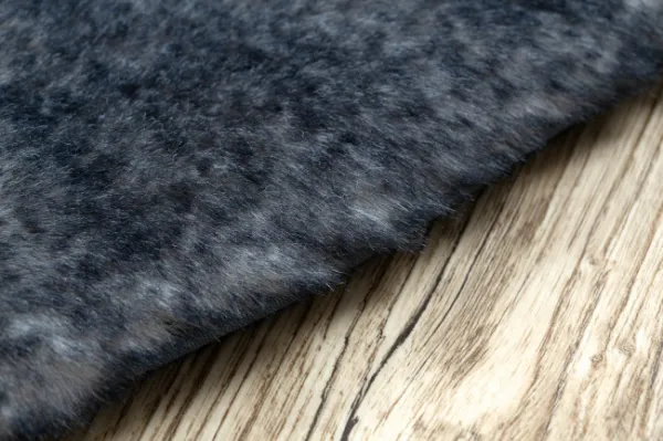Koberec LAPIN Shaggy slonia kosť/čierny protišmykový kruh