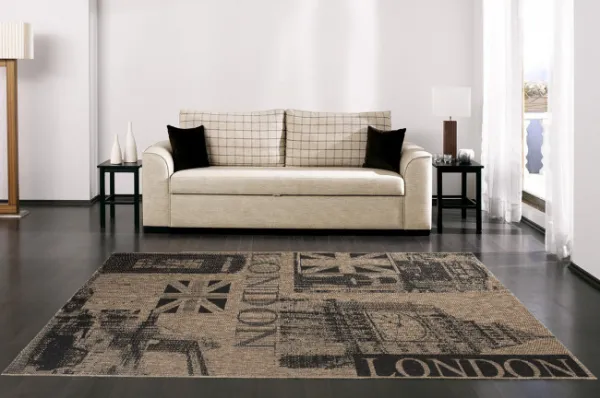 Koberec Floorlux 20347 Coffee / čierny