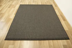 Šnúrkový obojstranný koberec Brussels 205668/10110 antracitový/krémový