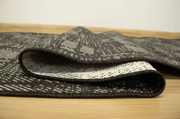 Šnúrkový obojstranný behúň Brussels 205467/10110 antracitový / krémový