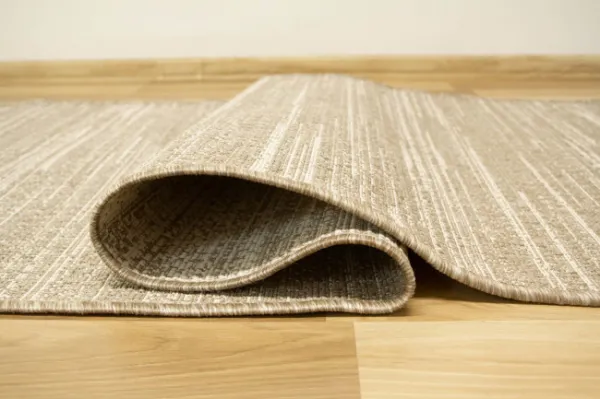 Šnúrkový obojstranný behúň Brussels 205583/10610 Linen krémový / béžový