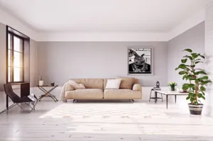 Koberec Dream mriežka, béžový