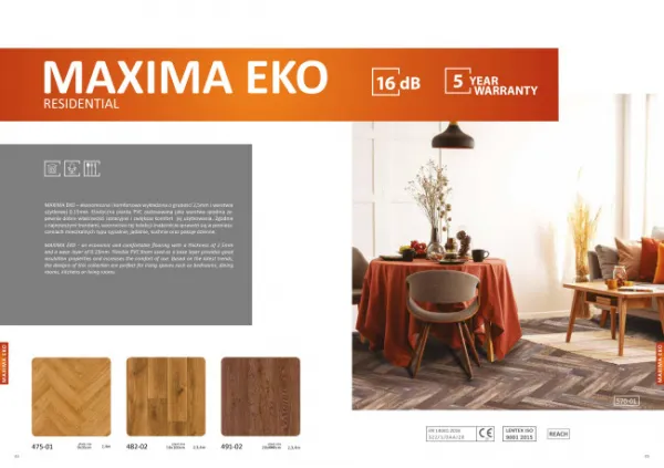 PVC podlaha MAXIMA EKO 611-01