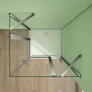 H K - Sprchovací kút MELODY A2 90 cm s dvomi jednokrídlovými dverami SE-MELODYA290
