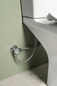 SAPHO - KAIRO CLEANWASH WC kombi s bidetovou sprškou, zadný odpad, splachovací mechanizmus PC106