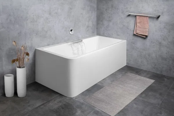 POLYSAN - CASCATA R MONOLITH obdĺžniková vaňa 180x80x60cm, kaskáda nerez 73836MR.100