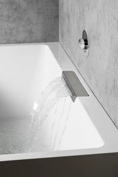 POLYSAN - CASCATA L MONOLITH obdĺžniková vaňa 180x80x60cm, kaskáda nerez 73836ML.100