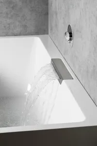 POLYSAN - CASCATA L MONOLITH obdĺžniková vaňa 180x80x60cm, kaskáda nerez 73836ML.100