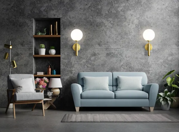 TooLight Nástenná lampa APP894-1W zlatá