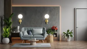 TooLight Nástenná lampa APP894-1W zlatá