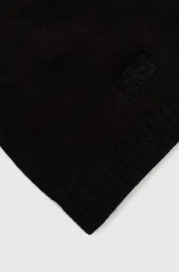 Čiapka Helly Hansen 57502-990, čierna farba, z tenkej pleteniny