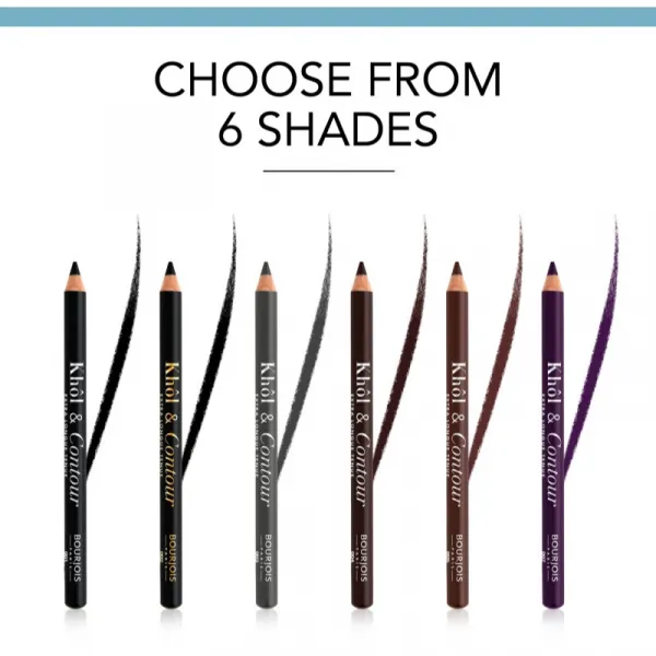 Bourjois Khôl & Contour Extra Longue Tenue dlhotrvajúca ceruzka na oči odtieň 004 Brun-dépendante 1.2 g
