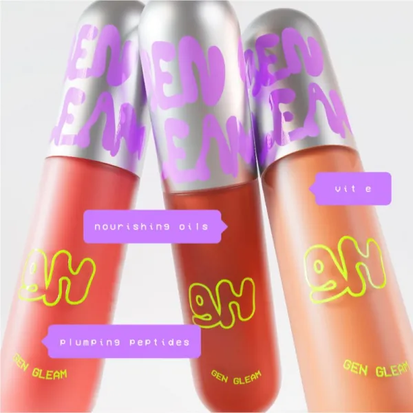 Glow Hub Gen Gleam hydratačný lesk na pery odtieň Snack 3 ml