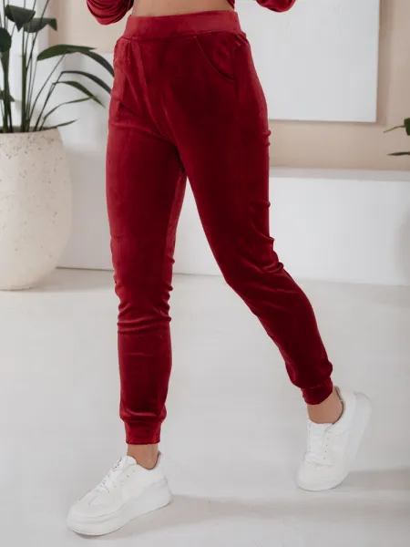 Dámsky župan zo žíníkov SO COMFY Farba bordová DSTREET
