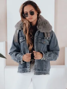 Dámska rifľová bunda s kožušinou FURDENIM