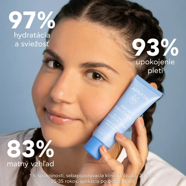 Apivita Aqua Beelicious Oil-Free Hydrating Gel-Cream Light hydratačný gél krém bez obsahu oleja 40 ml
