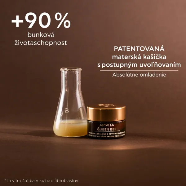 Apivita Queen Bee Eye Cream intenzívny očný krém proti vráskam 15 ml