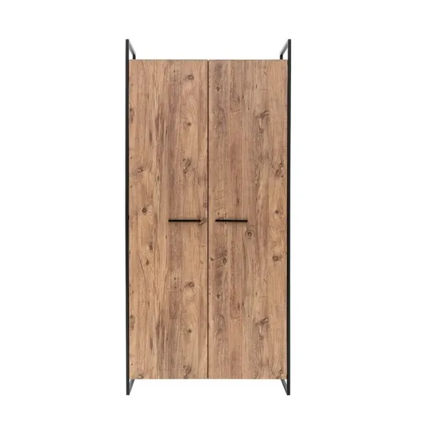 Kalune Design Šatní uzavřená skříň Dynamic 104 cm borovice Atlantic/černá
