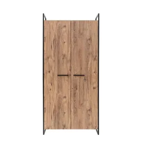 Kalune Design Šatní uzavřená skříň Dynamic 104 cm borovice Atlantic/černá